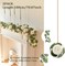 2pcs Artificial Flowers Garland Spring Eucalyptus Garland Vintage Fake Flower Peony Rose Vine Greenery Decorative Wall Hanging Plant for Wedding Arch Door Arrangement Party Decor (White,2pcs)